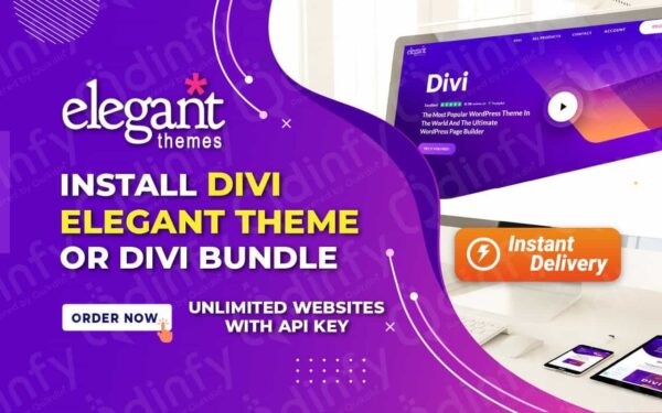 I will Install DIVI Elegant Theme or DIVI Bundle for Lifetime (Unlimited Websites) - Image 1