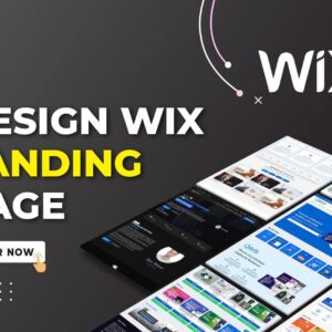 I will Create and Design WIX Landing Page Templates & WIX Customization