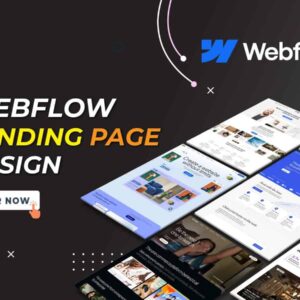 I will Create and Design WebFlow Landing Pages, Webflow Landing Page Templates